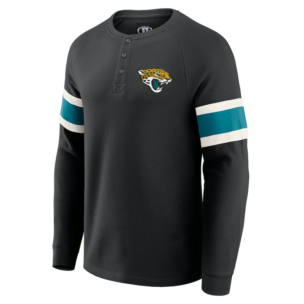 Jacksonville Jaguars Fanatics Darius Rucker Collection Waffle-Knit Raglan Long Sleeve Henley T-Shirt