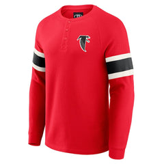 Atlanta Falcons Fanatics Darius Rucker Collection Waffle-Knit Raglan Long Sleeve Henley T-Shirt