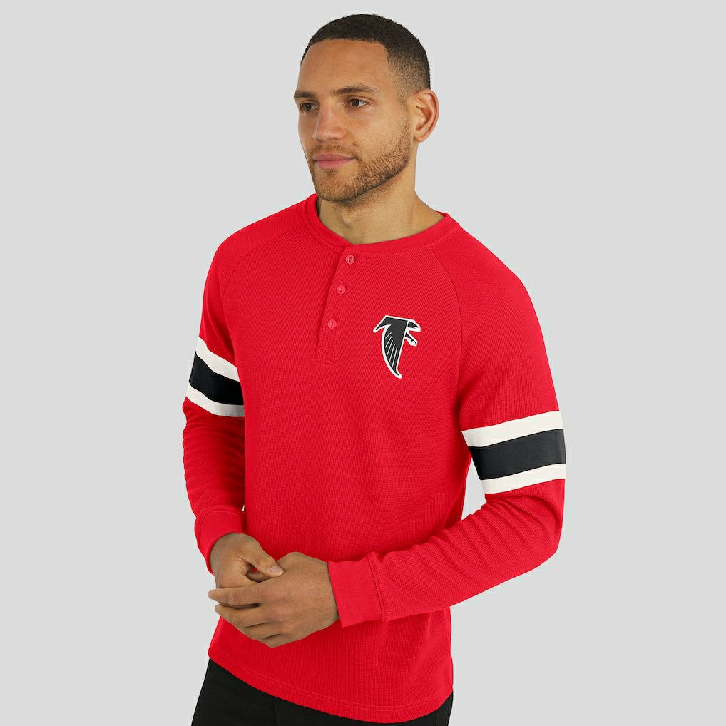 Atlanta Falcons Fanatics Darius Rucker Collection Waffle-Knit Raglan Long Sleeve Henley T-Shirt