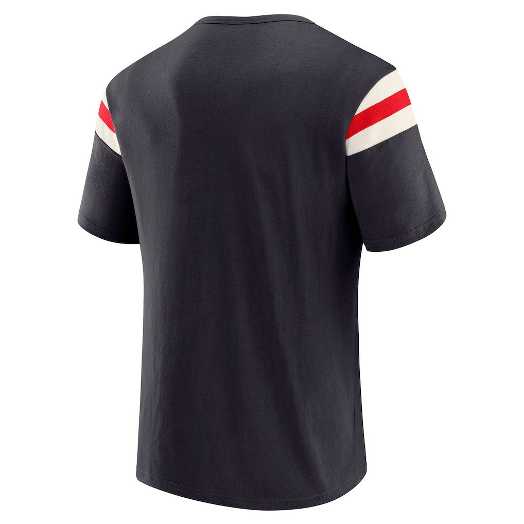 Houston Texans Fanatics Darius Rucker Collection Football Stripe Sleeve T-Shirt