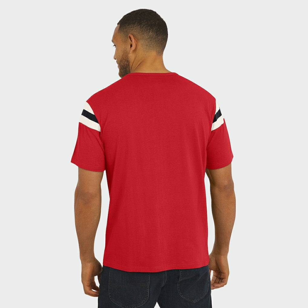Atlanta Falcons Fanatics Darius Rucker Collection Football Stripe Sleeve T-Shirt