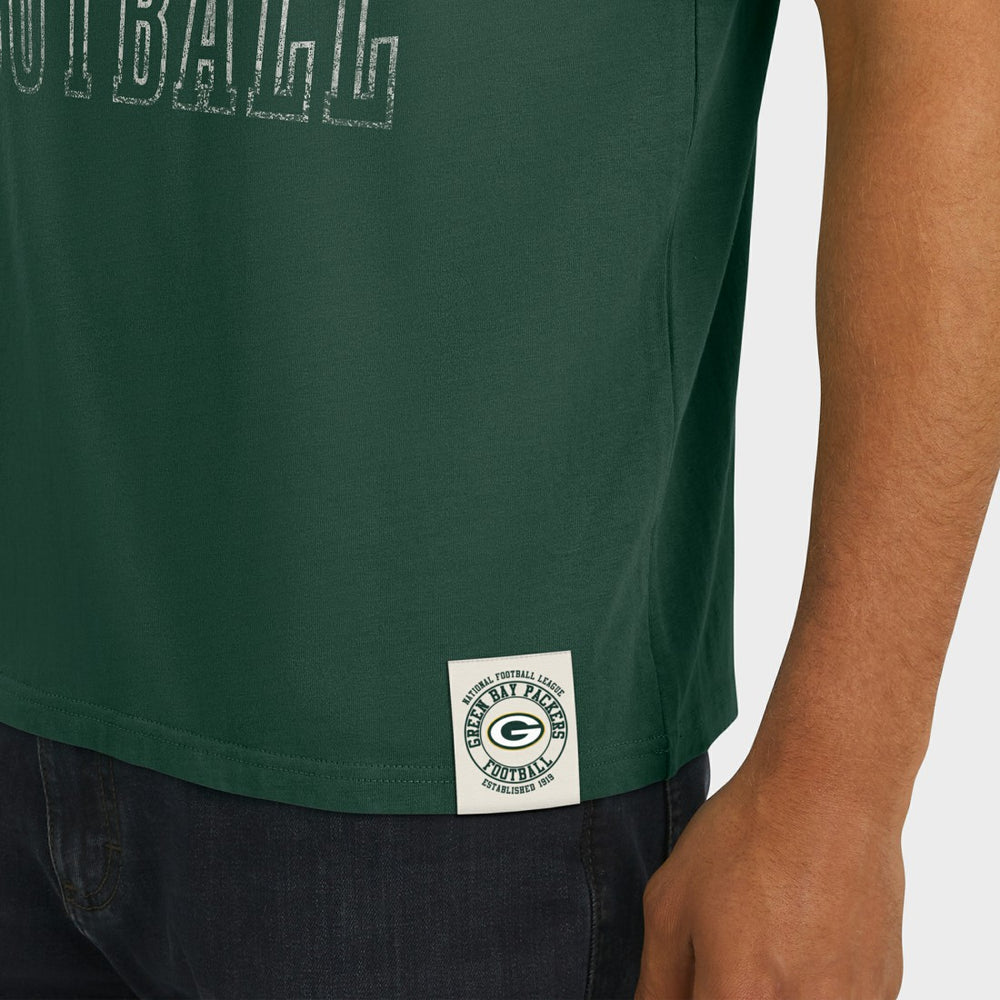 Green Bay Packers Fanatics Darius Rucker Collection Football Stripe Sleeve T-Shirt