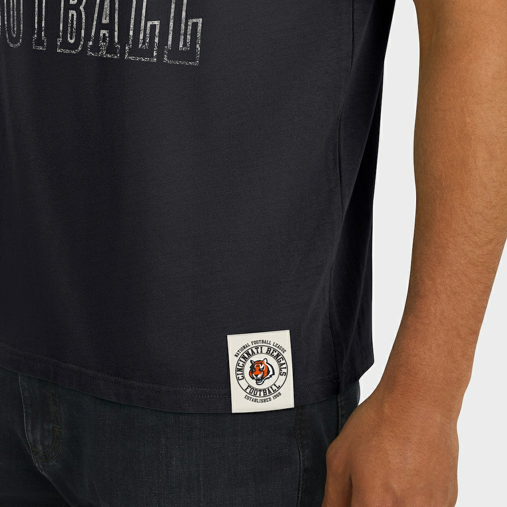 Cincinnati Bengals Fanatics Darius Rucker Collection Football Stripe Sleeve T-Shirt