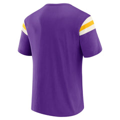 Minnesota Vikings Fanatics Darius Rucker Collection Football Stripe Sleeve T-Shirt