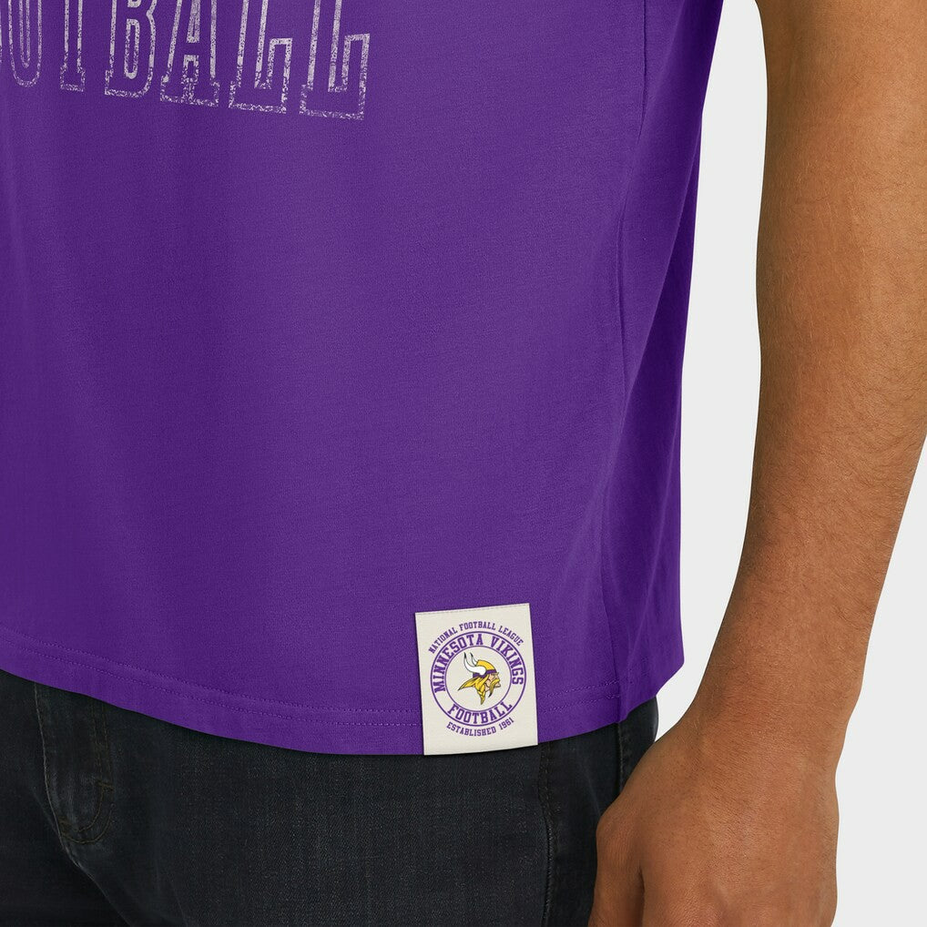 Minnesota Vikings Fanatics Darius Rucker Collection Football Stripe Sleeve T-Shirt