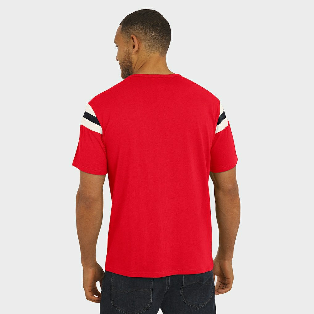 Kansas City Chiefs Fanatics Darius Rucker Collection Football Stripe Sleeve T-Shirt
