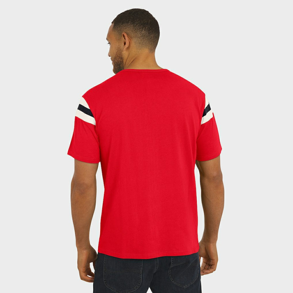 Kansas City Chiefs Fanatics Darius Rucker Collection Football Stripe Sleeve T-Shirt