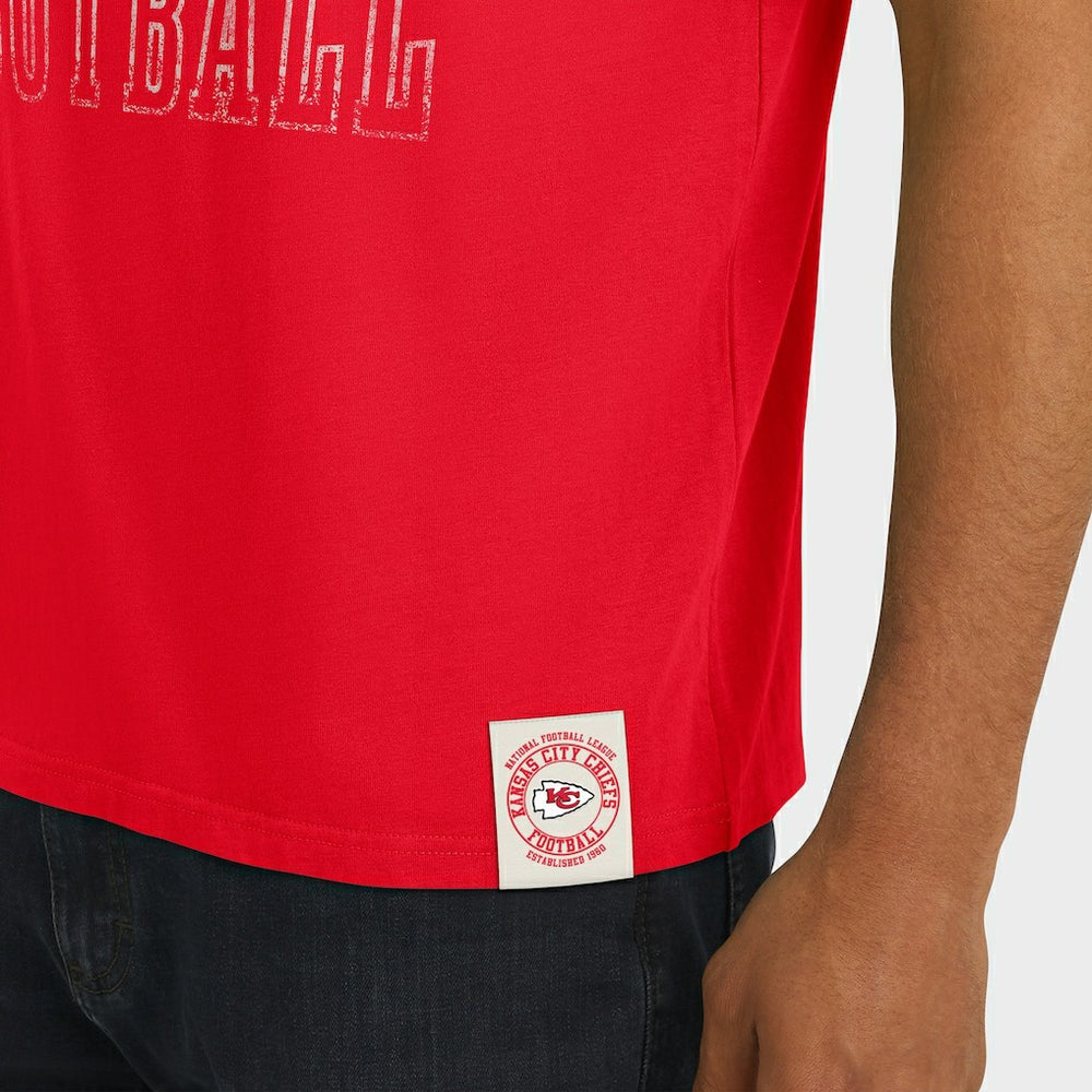 Kansas City Chiefs Fanatics Darius Rucker Collection Football Stripe Sleeve T-Shirt
