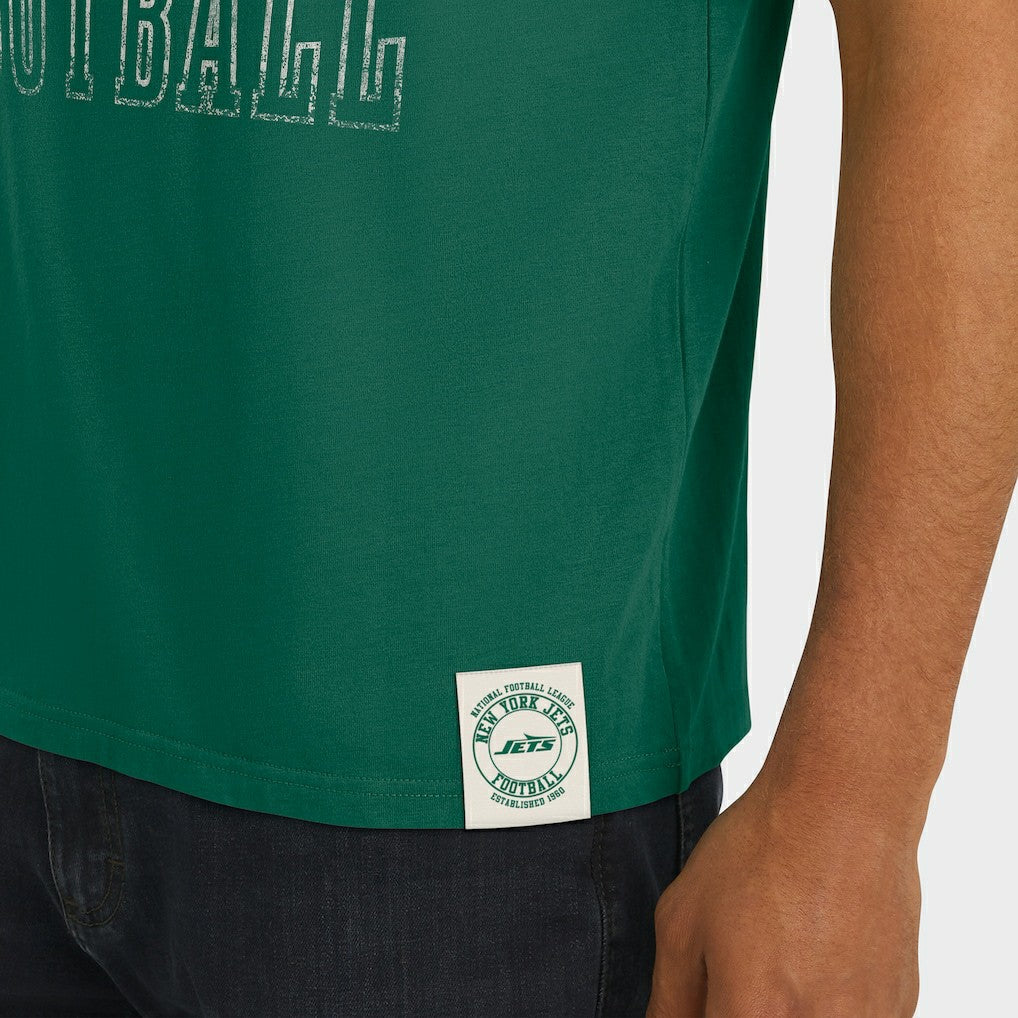 New York Jets Fanatics Darius Rucker Collection Football Stripe Sleeve T-Shirt