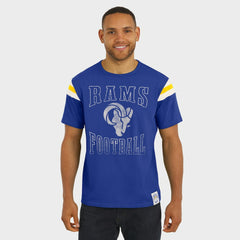 Los Angeles Rams Fanatics Darius Rucker Collection Football Stripe Sleeve T-Shirt
