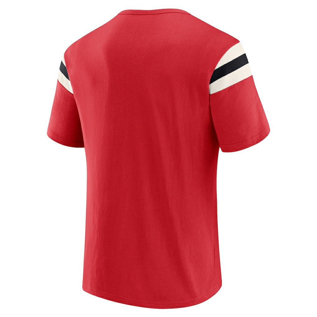 San Francisco 49ers Fanatics Darius Rucker Collection Football Stripe Sleeve T-Shirt