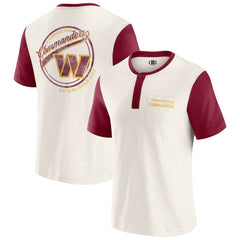 Washington Commanders Fanatics Darius Rucker Collection Henley Colorblock Slub Pocket T-Shirt