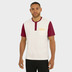 Washington Commanders Fanatics Darius Rucker Collection Henley Colorblock Slub Pocket T-Shirt