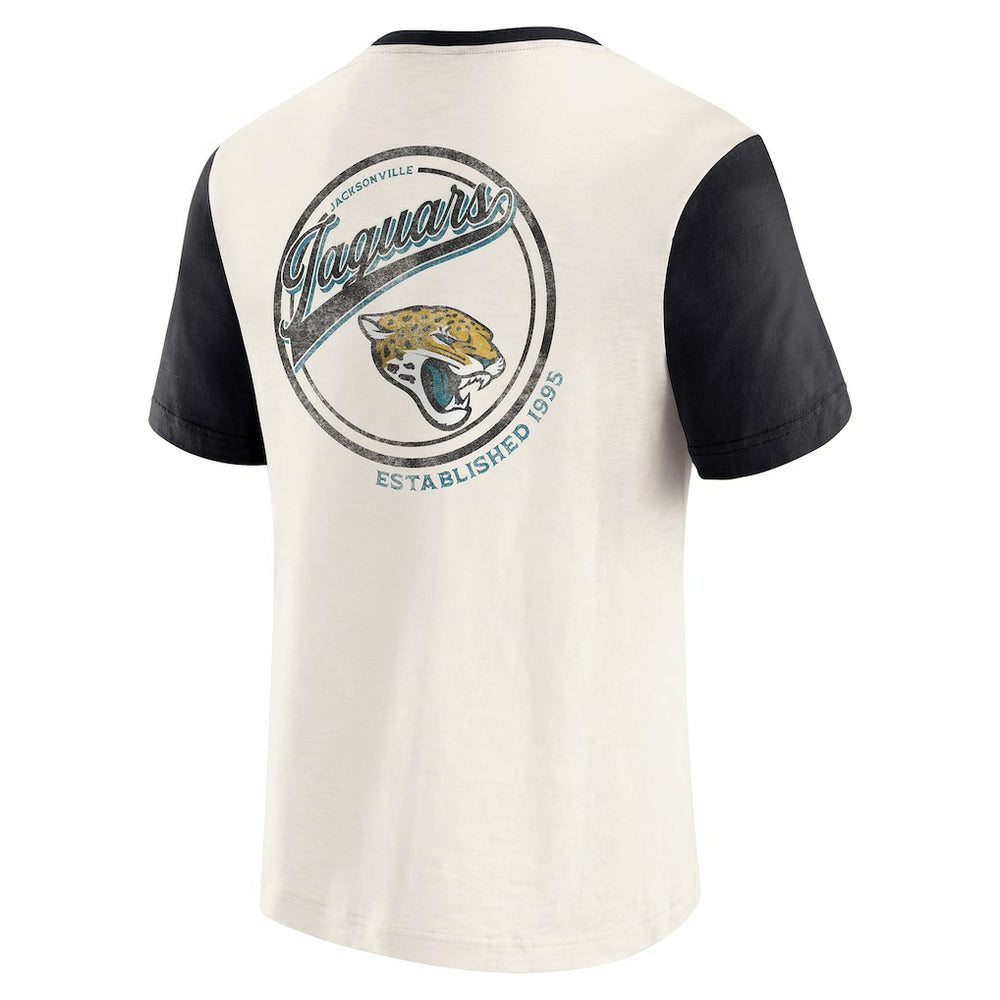 Jacksonville Jaguars Fanatics Darius Rucker Collection Henley Colorblock Slub Pocket T-Shirt
