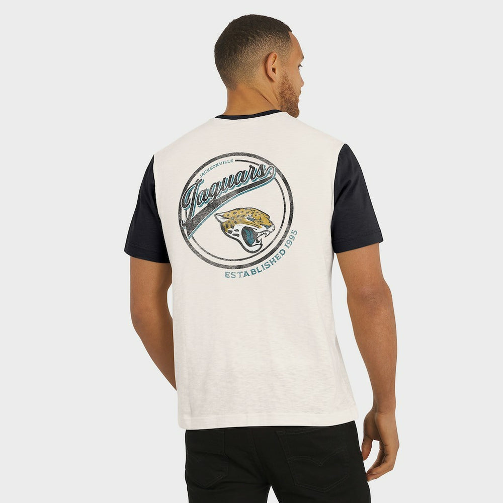 Jacksonville Jaguars Fanatics Darius Rucker Collection Henley Colorblock Slub Pocket T-Shirt