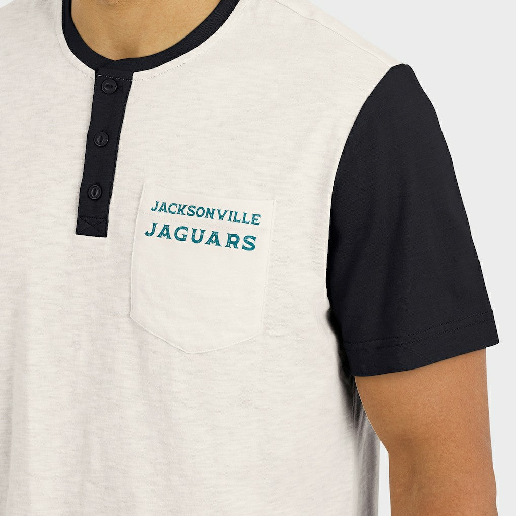 Jacksonville Jaguars Fanatics Darius Rucker Collection Henley Colorblock Slub Pocket T-Shirt