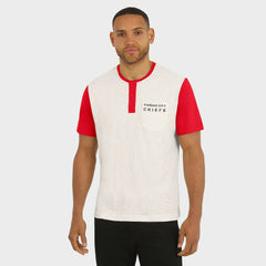 Kansas City Chiefs Fanatics Darius Rucker Collection Henley Colorblock Slub Pocket T-Shirt
