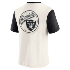 Las Vegas Raiders Fanatics Darius Rucker Collection Henley Colorblock Slub Pocket T-Shirt
