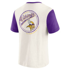 Minnesota Vikings Fanatics Darius Rucker Collection Henley Colorblock Slub Pocket T-Shirt