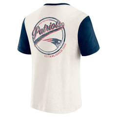 New England Patriots Fanatics Darius Rucker Collection Henley Colorblock Slub Pocket T-Shirt