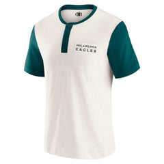 Philadelphia Eagles Fanatics Darius Rucker Collection Henley Colorblock Slub Pocket T-Shirt