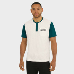 Philadelphia Eagles Fanatics Darius Rucker Collection Henley Colorblock Slub Pocket T-Shirt