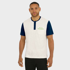 Seattle Seahawks Fanatics Darius Rucker Collection Henley Colorblock Slub Pocket T-Shirt