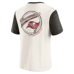 Tampa Bay Buccaneers Fanatics Darius Rucker Collection Henley Colorblock Slub Pocket T-Shirt