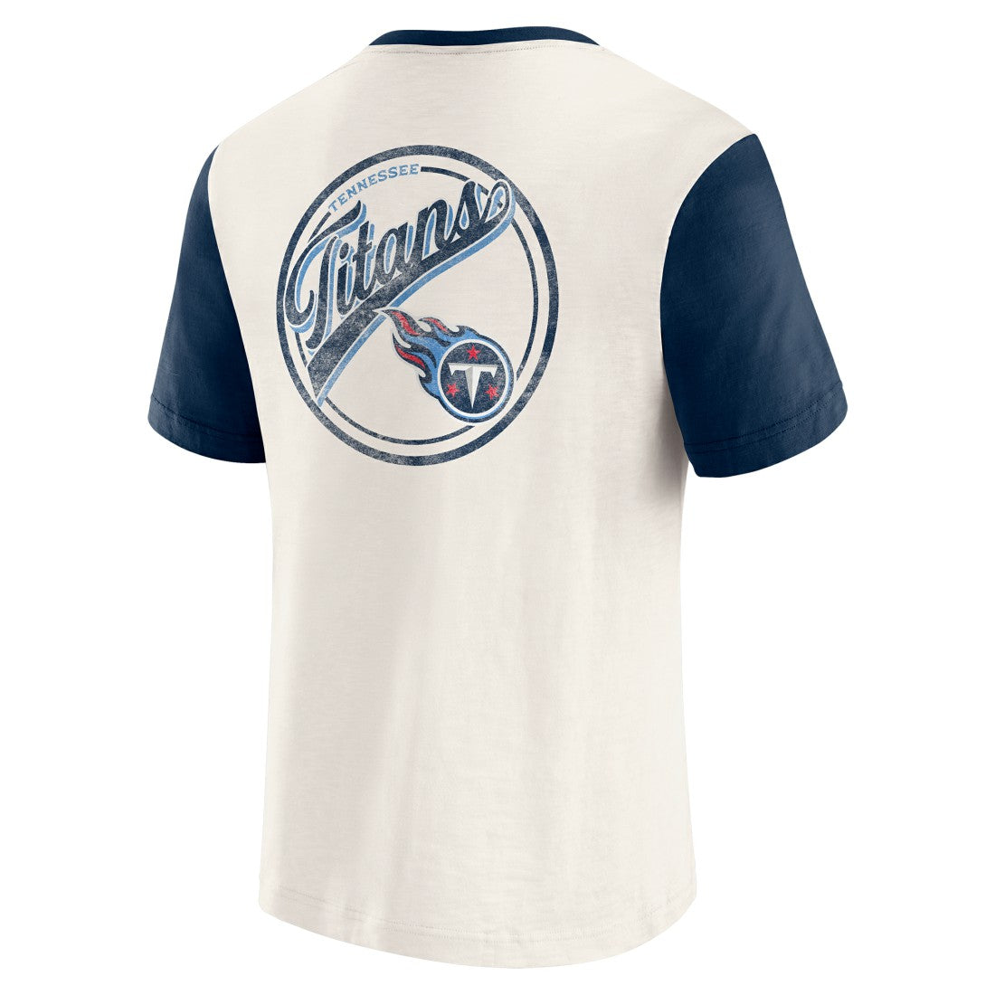 Tennessee Titans Fanatics Darius Rucker Collection Henley Colorblock Slub Pocket T-Shirt
