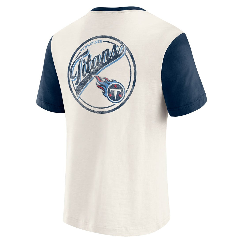Tennessee Titans Fanatics Darius Rucker Collection Henley Colorblock Slub Pocket T-Shirt