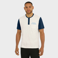 Tennessee Titans Fanatics Darius Rucker Collection Henley Colorblock Slub Pocket T-Shirt