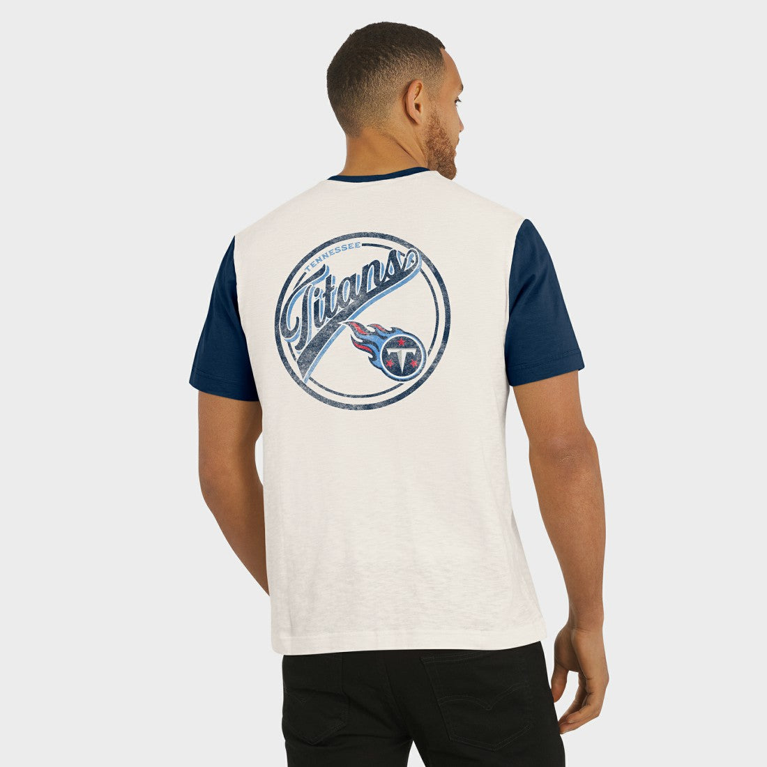 Tennessee Titans Fanatics Darius Rucker Collection Henley Colorblock Slub Pocket T-Shirt