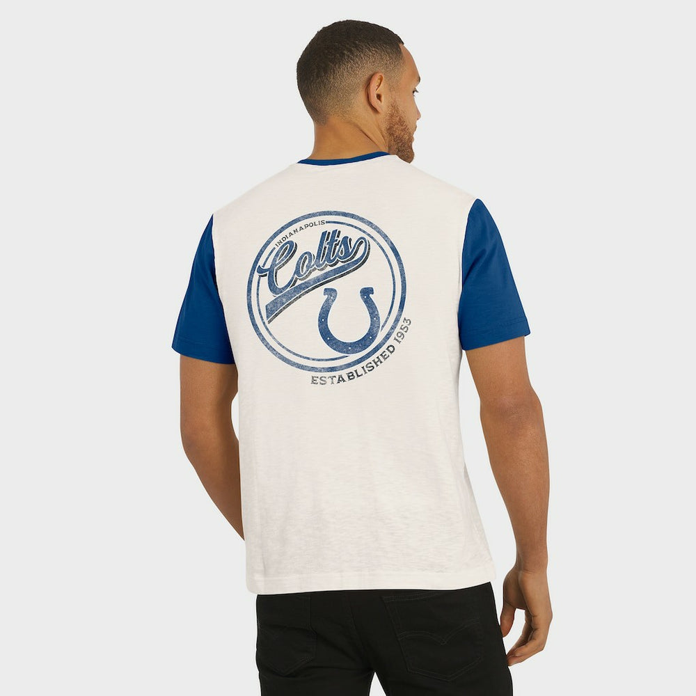Indianapolis Colts Fanatics Darius Rucker Collection Henley Colorblock Slub Pocket T-Shirt