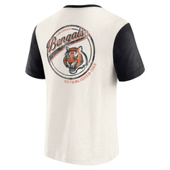 Cincinnati Bengals Fanatics Darius Rucker Collection Henley Colorblock Slub Pocket T-Shirt