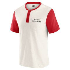 Atlanta Falcons Fanatics Darius Rucker Collection Henley Colorblock Slub Pocket T-Shirt