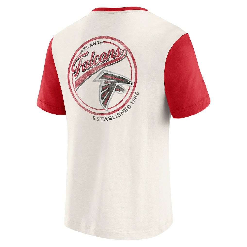 Atlanta Falcons Fanatics Darius Rucker Collection Henley Colorblock Slub Pocket T-Shirt