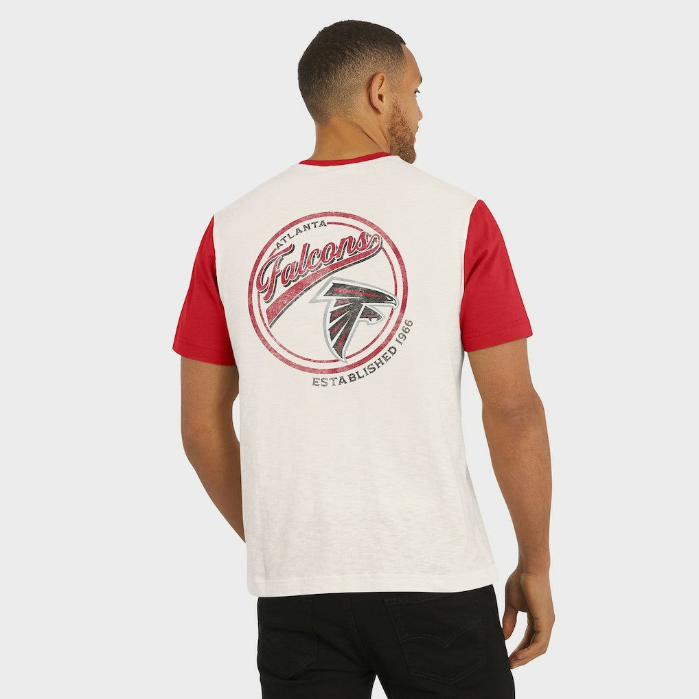 Atlanta Falcons Fanatics Darius Rucker Collection Henley Colorblock Slub Pocket T-Shirt