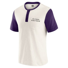 Baltimore Ravens Fanatics Darius Rucker Collection Henley Colorblock Slub Pocket T-Shirt