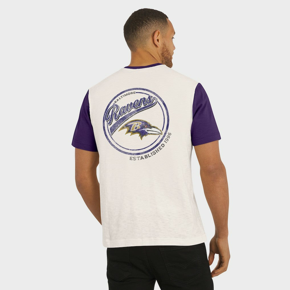 Baltimore Ravens Fanatics Darius Rucker Collection Henley Colorblock Slub Pocket T-Shirt
