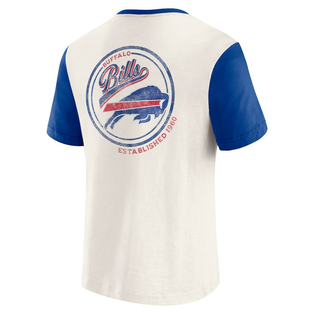 Buffalo Bills Fanatics Darius Rucker Collection Henley Colorblock Slub Pocket T-Shirt