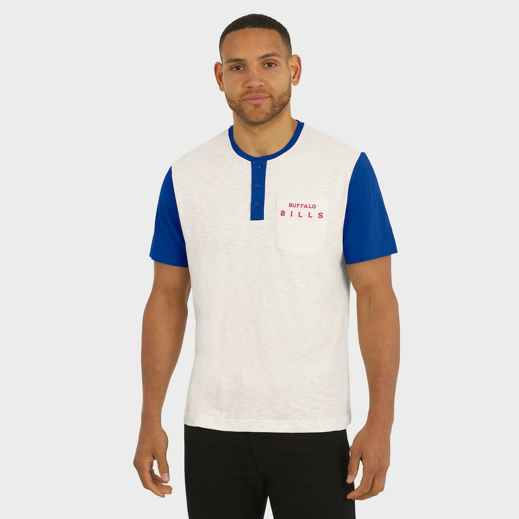 Buffalo Bills Fanatics Darius Rucker Collection Henley Colorblock Slub Pocket T-Shirt