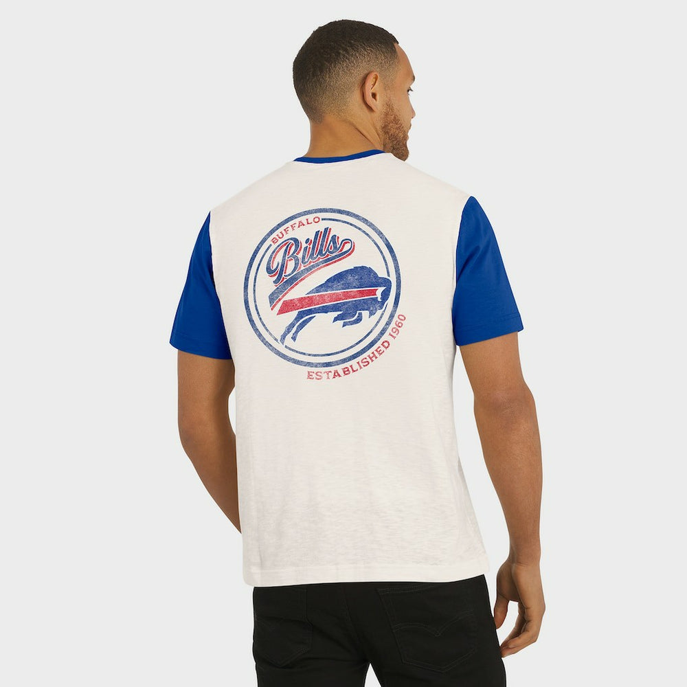 Buffalo Bills Fanatics Darius Rucker Collection Henley Colorblock Slub Pocket T-Shirt