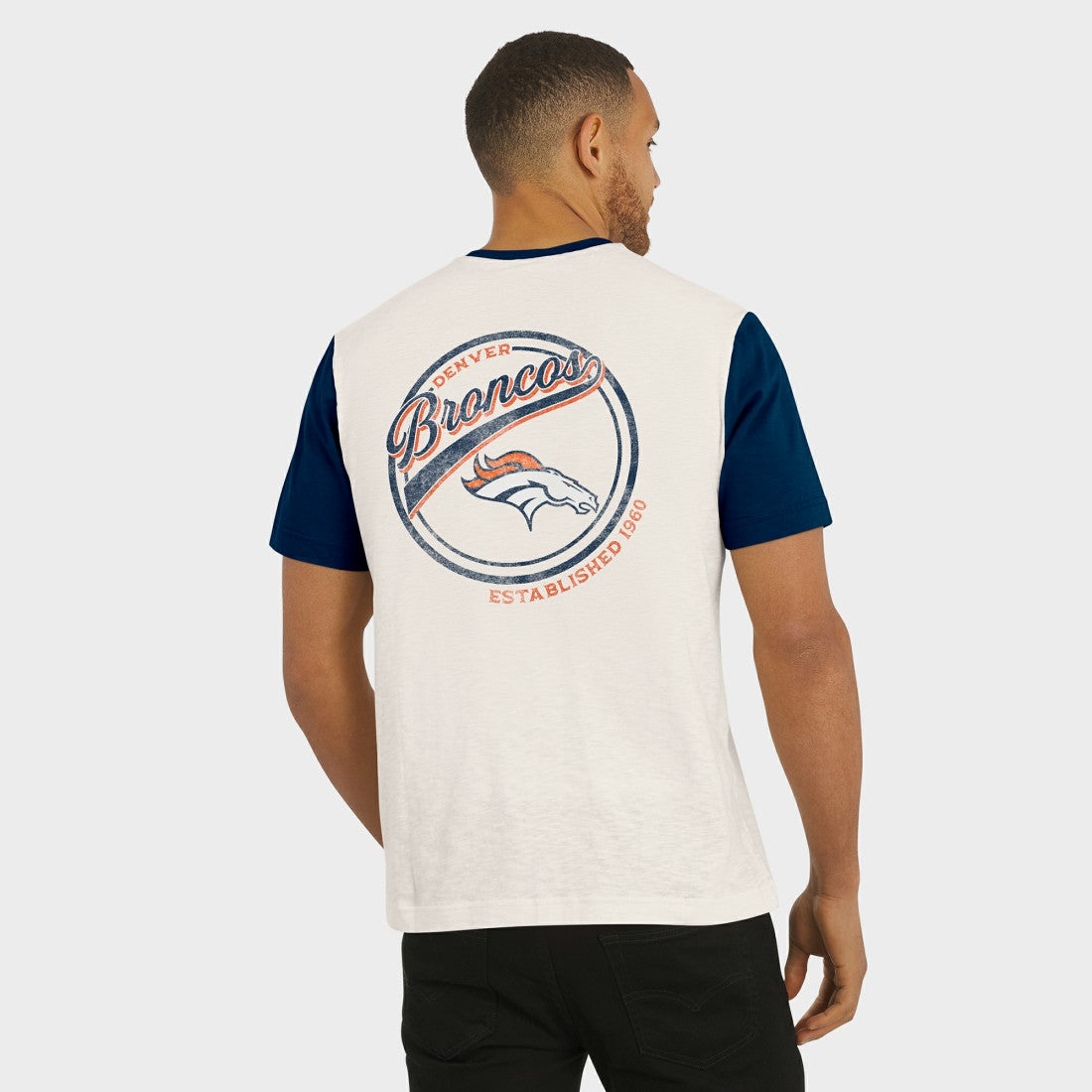 Denver Broncos Fanatics Darius Rucker Collection Henley Colorblock Slub Pocket T-Shirt