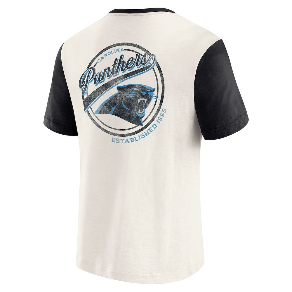 Carolina Panthers Fanatics Darius Rucker Collection Henley Colorblock Slub Pocket T-Shirt