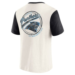 Carolina Panthers Fanatics Darius Rucker Collection Henley Colorblock Slub Pocket T-Shirt
