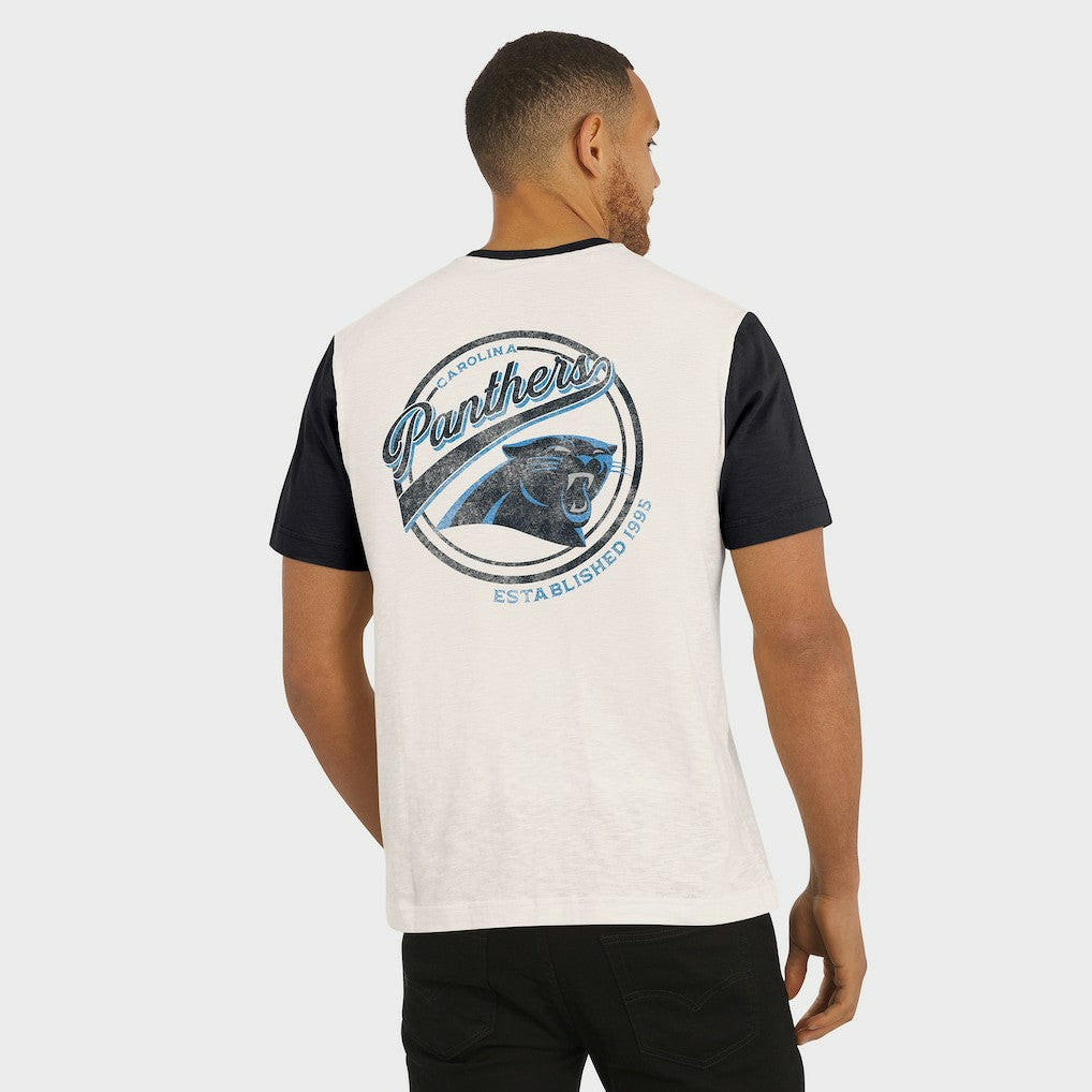 Carolina Panthers Fanatics Darius Rucker Collection Henley Colorblock Slub Pocket T-Shirt
