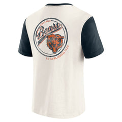 Chicago Bears Fanatics Darius Rucker Collection Henley Colorblock Slub Pocket T-Shirt