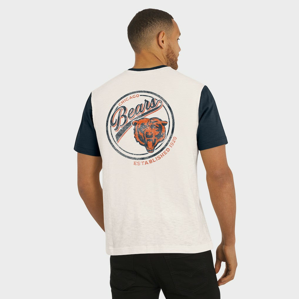 Chicago Bears Fanatics Darius Rucker Collection Henley Colorblock Slub Pocket T-Shirt