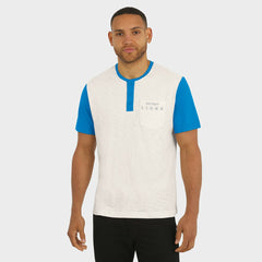 Detroit Lions Fanatics Darius Rucker Collection Henley Colorblock Slub Pocket T-Shirt