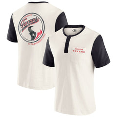 Houston Texans Fanatics Darius Rucker Collection Henley Colorblock Slub Pocket T-Shirt